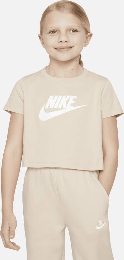 Nike Sportswear Cropped T-shirt T-shirts Kids sanddrift maat: 147 beschikbare maaten:147 170