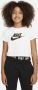 Nike Sportswear Kort T-shirt voor meisjes Wit - Thumbnail 1