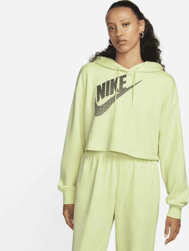 Nike Sportswear Korte danshoodie van fleece voor dames Groen