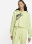 Nike Sportswear Korte danshoodie van fleece voor dames Groen - Thumbnail 1