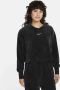 Nike Sportswear Women's Velour Cropped Pullover Hoodie Hoodies Kleding black sail maat: M beschikbare maaten:XS M L - Thumbnail 1