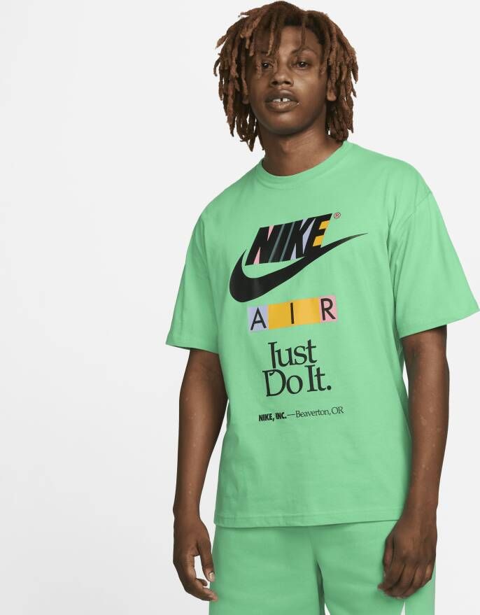Nike Lente Groen Heren Tee Oversized Fit Green Heren