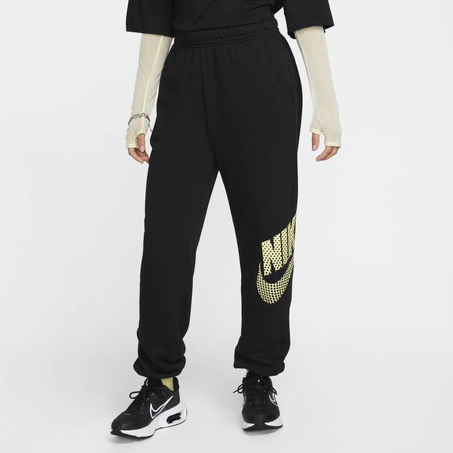 Nike Sportswear Oversized dansbroek van fleece voor dames Zwart