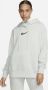Nike Sportswear Oversized Fleece Hoodie Hoodies Kleding LIGHT SILVER BLACK maat: S beschikbare maaten:S - Thumbnail 1