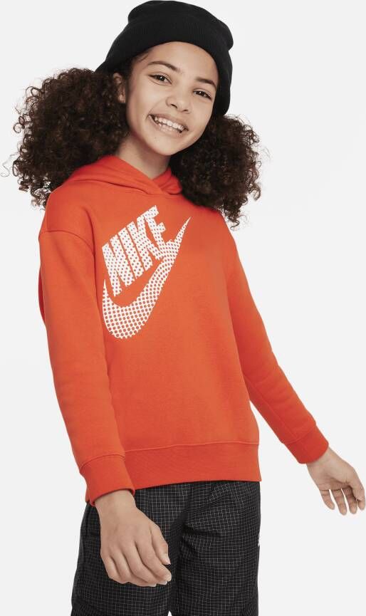 Nike Sportswear Oversized hoodie voor meisjes Rood