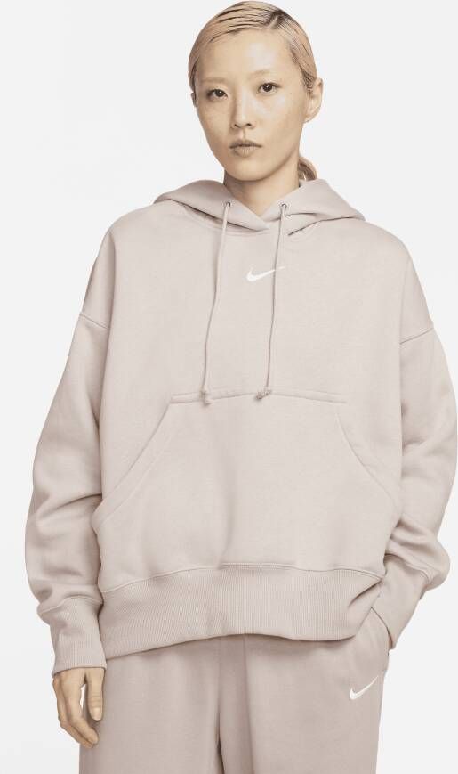 Nike Sportswear Phoenix Fleece Extra oversized hoodie voor dames Bruin