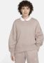 Nike Sportswear Phoenix Fleece extra oversized sweatshirt met ronde hals voor dames Bruin - Thumbnail 1
