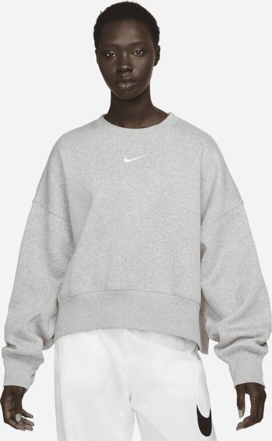Nike Sportswear Phoenix Fleece extra oversized sweatshirt met ronde hals voor dames Grijs