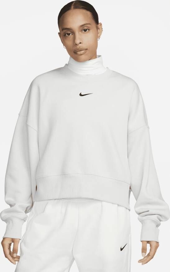 Nike Sportswear Phoenix Fleece Extra oversized sweatshirt met ronde hals voor dames Grijs