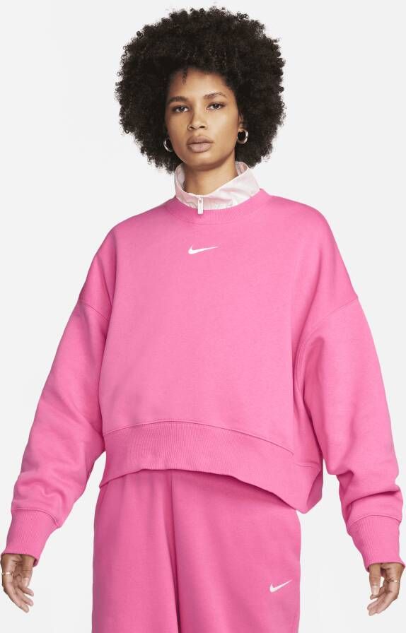 Nike Sportswear Phoenix Fleece Extra oversized sweatshirt met ronde hals voor dames Roze