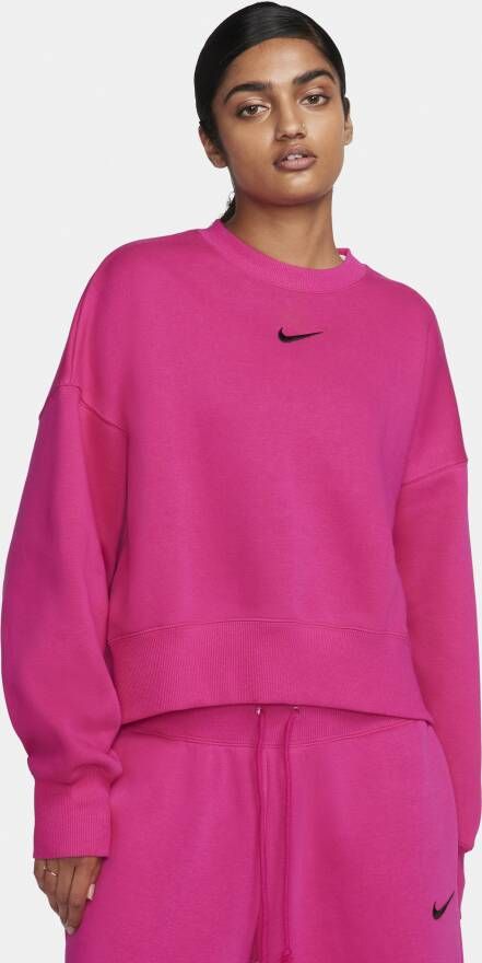 Nike Sportswear Phoenix Fleece extra oversized sweatshirt met ronde hals voor dames Roze