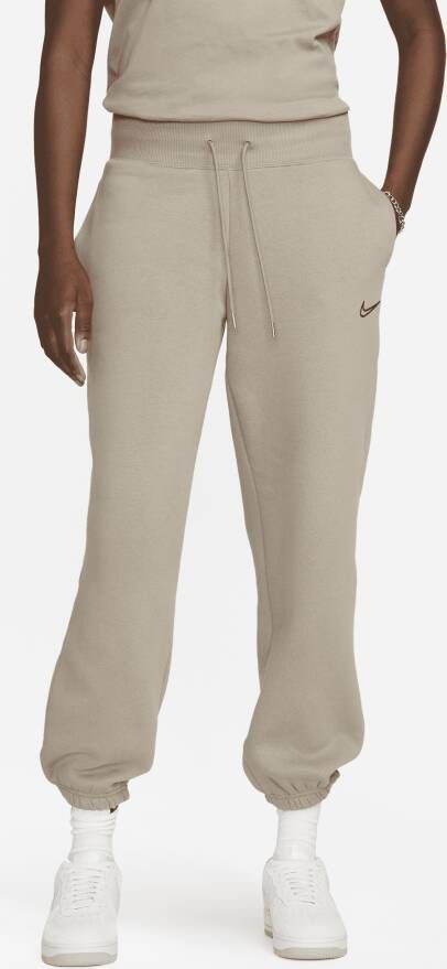 Nike Sportswear Phoenix Fleece Joggingbroek met hoge taille voor dames Grijs