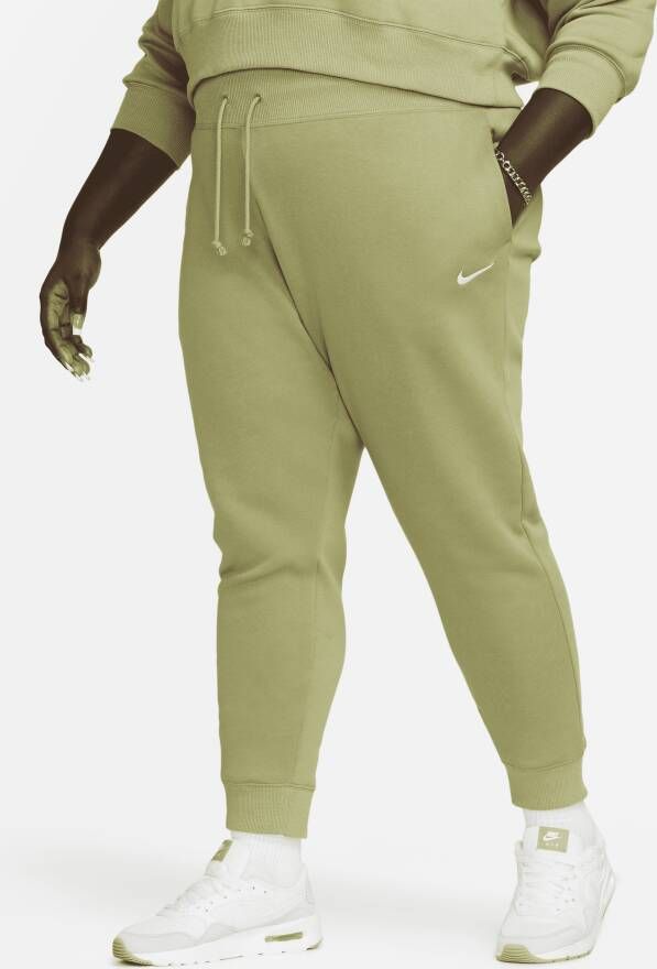 Nike Sportswear Phoenix Fleece Joggingbroek met hoge taille voor dames (Plus Size) Groen