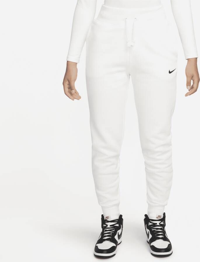 Nike Sportswear Phoenix Fleece Joggingbroek met hoge taille voor dames Wit