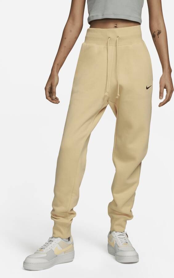 Nike Sportswear Phoenix Fleece Joggingbroek van fleece met hoge taille voor dames Bruin