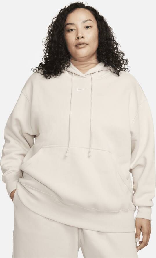 Nike Sportswear Phoenix Fleece oversized hoodie voor dames (Plus Size) Bruin