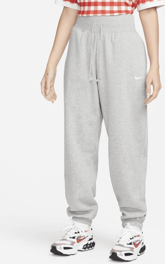 Nike Sportswear Phoenix Fleece Oversized joggingbroek met hoge taille voor dames Grijs