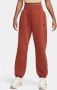 Nike Sportswear Phoenix Fleece Oversized joggingbroek met hoge taille voor dames Oranje - Thumbnail 1