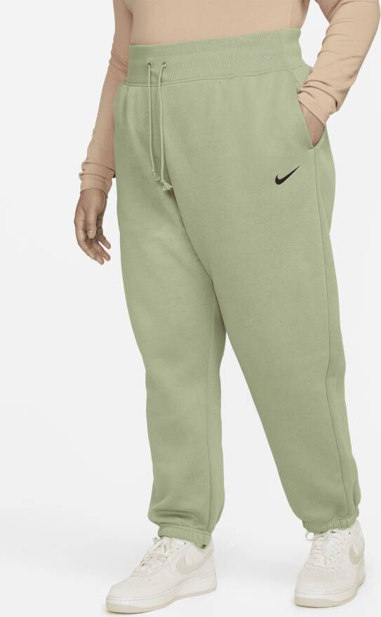 Nike Sportswear Phoenix Fleece Oversized joggingbroek met hoge taille voor dames (Plus Size) Groen