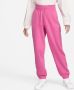 Nike Sportswear Phoenix Fleece Oversized joggingbroek met hoge taille voor dames Roze - Thumbnail 2