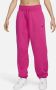 Nike Sportswear Phoenix Fleece Oversized joggingbroek met hoge taille voor dames Roze - Thumbnail 1