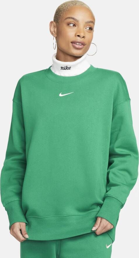 Nike Sportswear Phoenix Fleece Oversized sweatshirt met ronde hals voor dames Groen