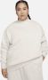 Nike Sportswear Phoenix Fleece oversized sweatshirt van fleece met ronde hals voor dames (Plus Size) Bruin - Thumbnail 1
