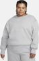 Nike Sportswear Phoenix Fleece oversized sweatshirt van fleece met ronde hals voor dames (Plus Size) Grijs - Thumbnail 1