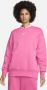 Nike Sportswear Phoenix Fleece Oversized sweatshirt met ronde hals voor dames Roze - Thumbnail 3