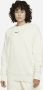 Nike Sportswear Phoenix Fleece Oversized sweatshirt met ronde hals voor dames Wit - Thumbnail 1