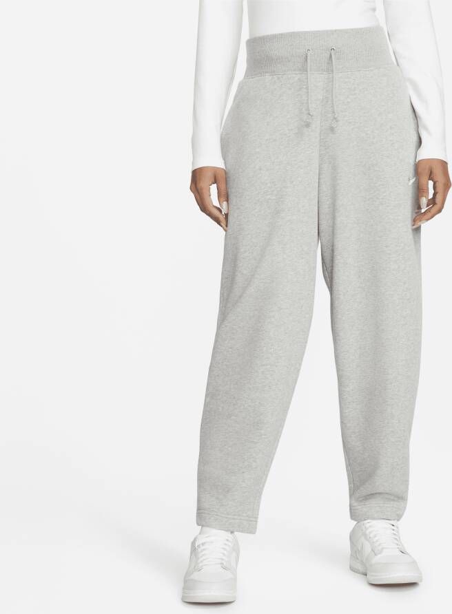 Nike Sportswear Phoenix Fleece 7 8-joggingbroek met hoge taille en rondingen voor dames Grijs