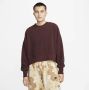 Nike Sportswear Plush Mod Crop Crew-neck Sweatshirt Sweaters Kleding burgundy crush black maat: M beschikbare maaten:XS S M L XL - Thumbnail 1