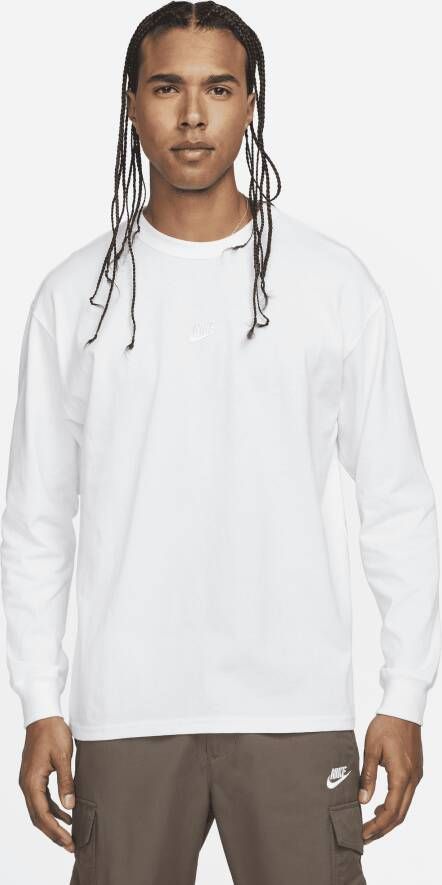 Nike Sportswear Premium Essentials T-shirt met lange mouwen voor heren Wit