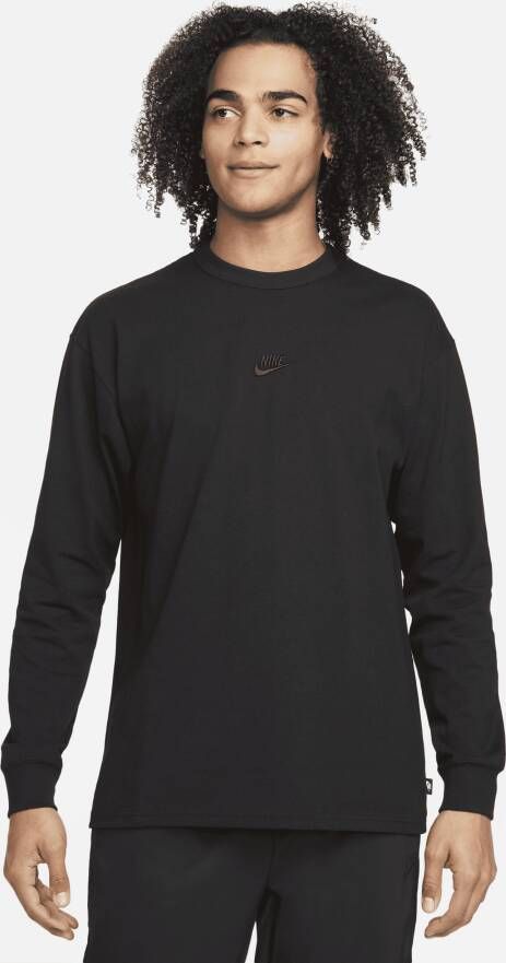 Nike Sportswear Premium Essentials T-shirt met lange mouwen voor heren Zwart