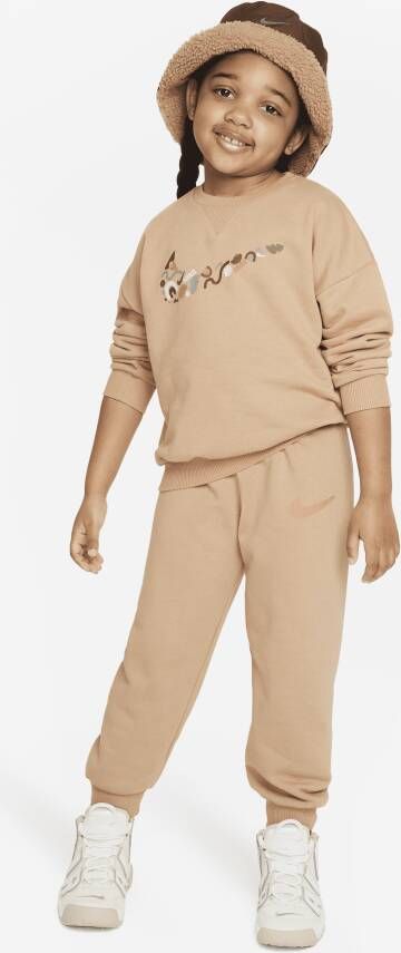 Nike Sportswear Primary Play Crew Set tweedelige kleuterset Bruin