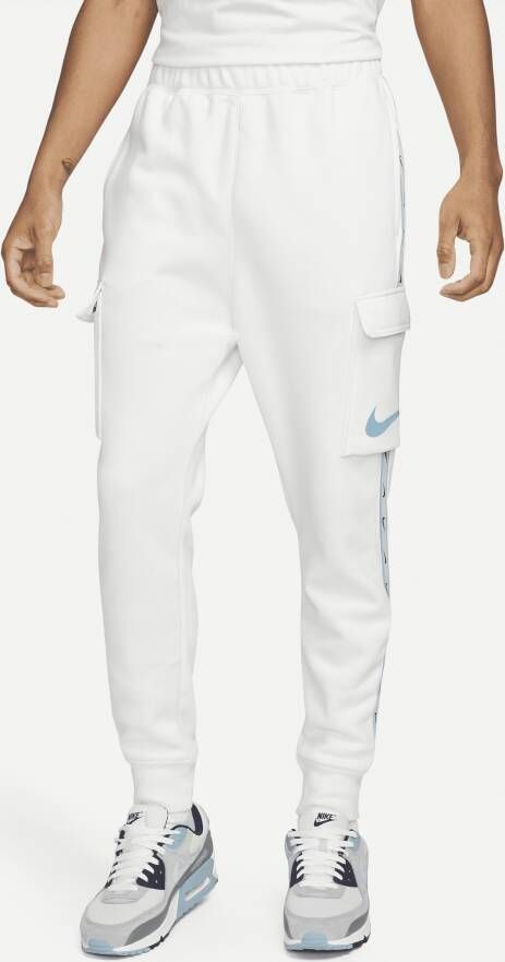 Nike Sportswear Repeat Cargobroek van fleece voor heren Wit