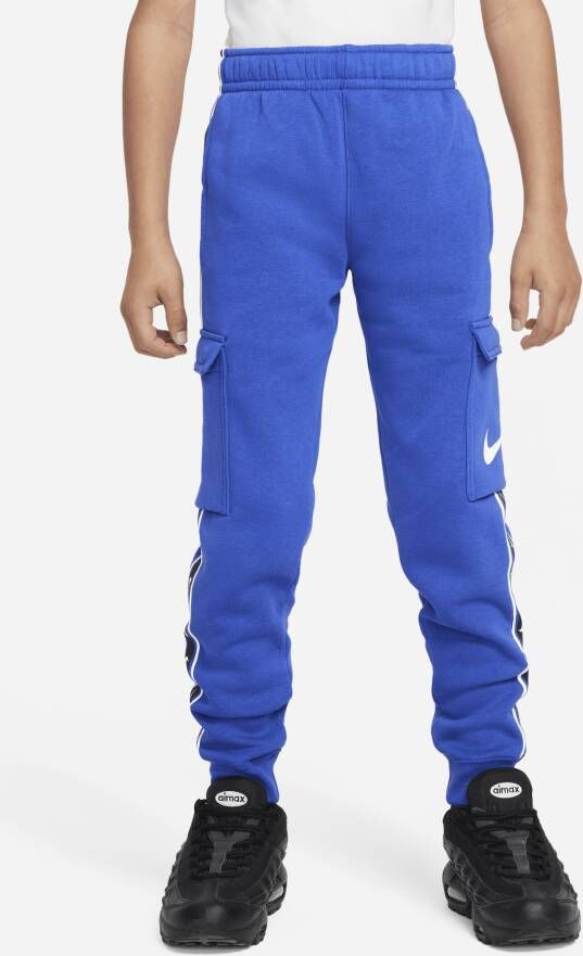 Nike Sportswear Repeat Cargobroek van fleece voor jongens Blauw