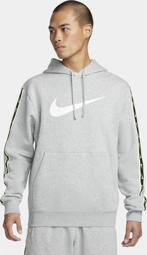 Nike Sportswear Repeat Fleecehoodie voor heren Grijs