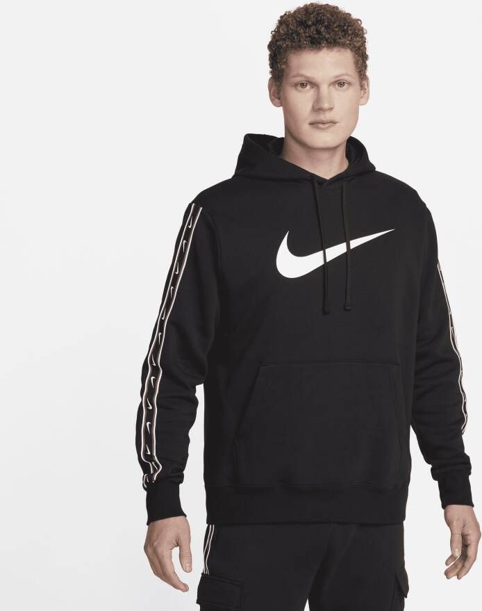 Nike Sportswear Repeat Fleecehoodie voor heren Zwart