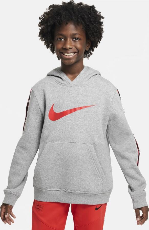 Nike Sportswear Repeat Fleecehoodie voor jongens Grijs