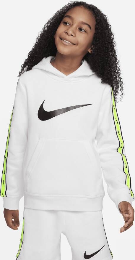 Nike Sportswear Repeat Fleecehoodie voor jongens Wit
