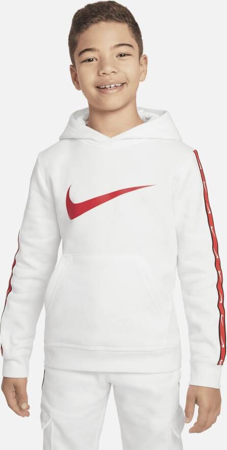 Nike Sportswear Repeat Fleecehoodie voor jongens Wit