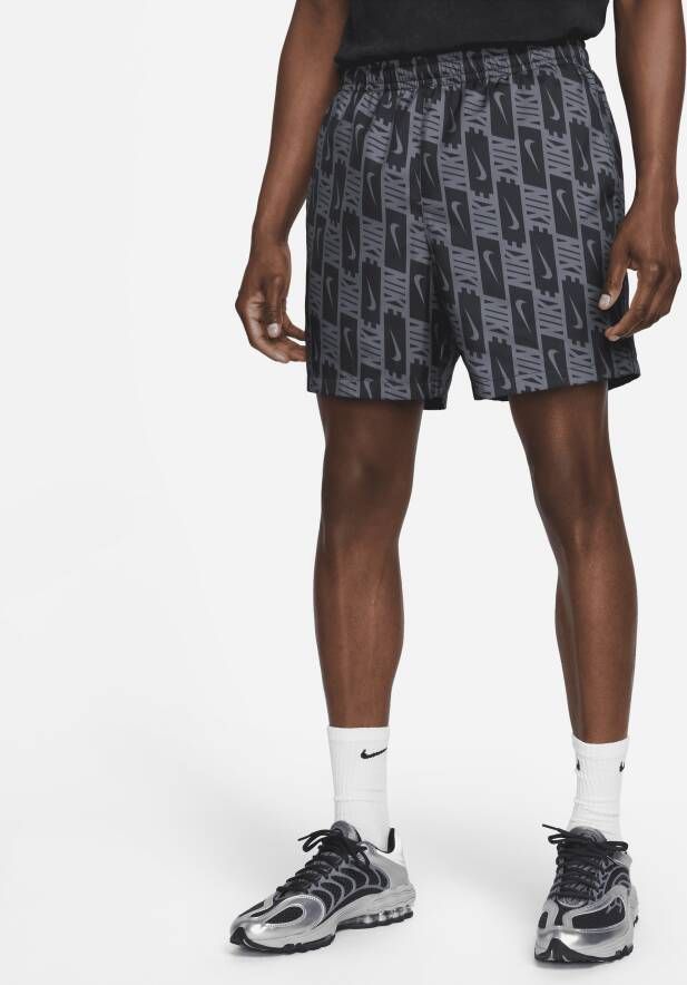 Nike Sportswear Repeat Geweven flowshorts voor heren Zwart