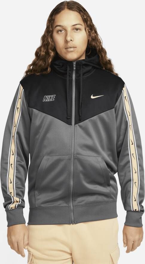 Nike Sportswear Repeat Hoodie met rits voor heren Grijs