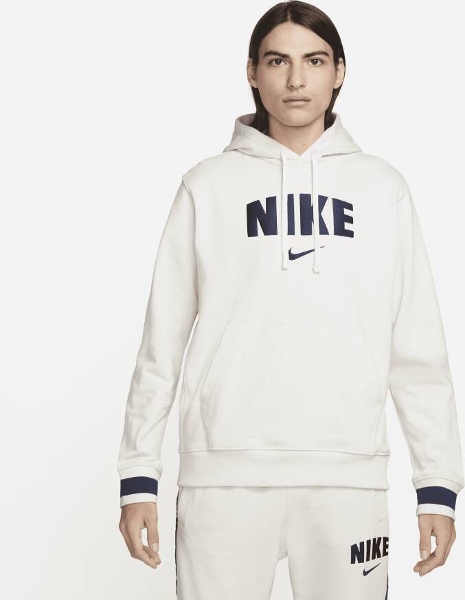 Nike Sportswear Retro fleecehoodie voor heren Grijs