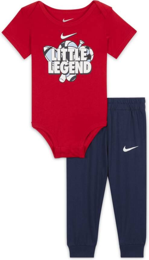 Nike Sportswear Rompertje en broek voor baby's (3-6 maanden) Blauw