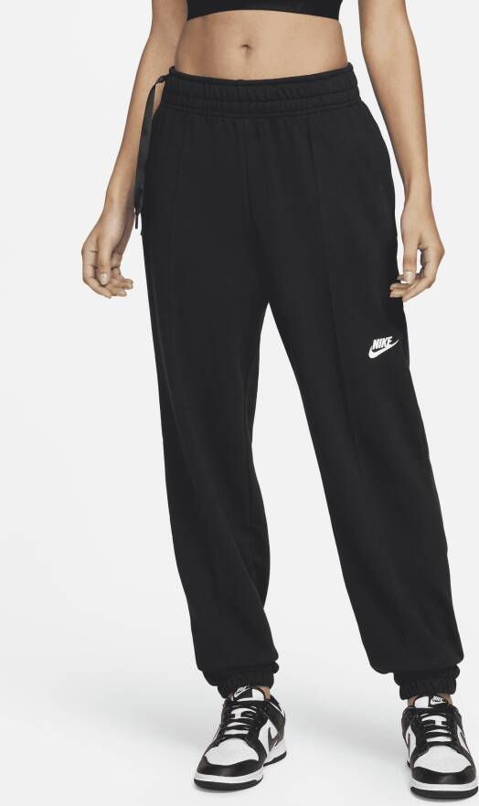 Nike Sportswear Ruimvallende dansbroek van fleece voor dames Zwart