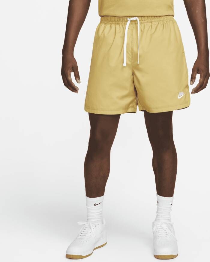 Nike Club Graphic Shorts Sportshorts Kleding wheat gold white maat: XL beschikbare maaten:S M L XL