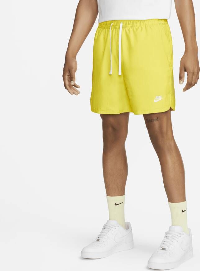 Nike Sportswear Sport Essentials Woven Lined Flow Shorts Sportshorts Kleding opti yellow white maat: M beschikbare maaten:S M L XL