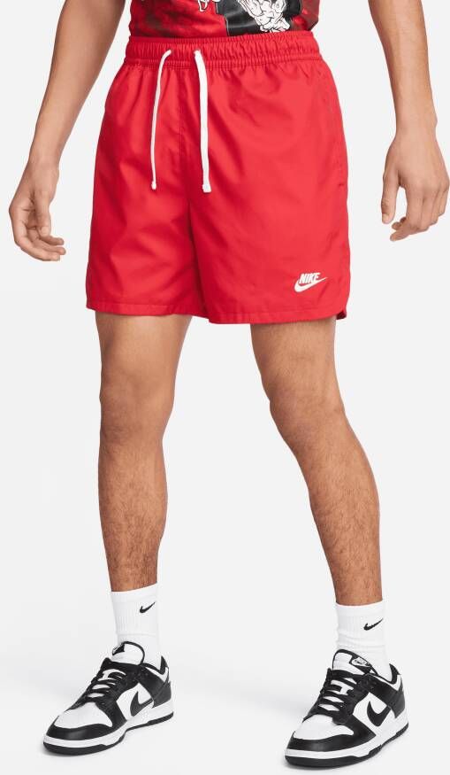 Nike Sportswear Sport Essentials Woven Lined Flow Shorts Sportshorts Kleding university red white maat: XL beschikbare maaten:XL